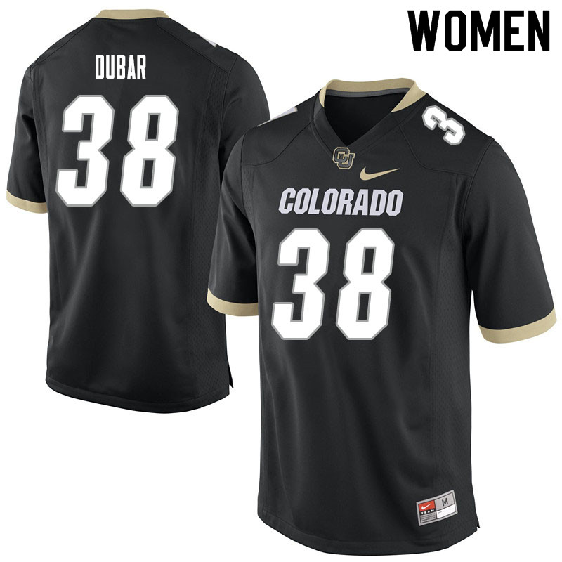 Women #38 Steele Dubar Colorado Buffaloes College Football Jerseys Sale-Black
